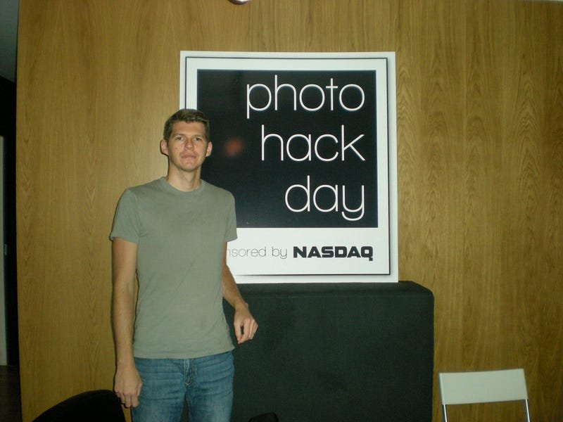 Winning the food eating competition at Photo Hack Day II 2011
